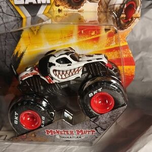 Monster Mutt Dalmatian Black and White Toy Truck